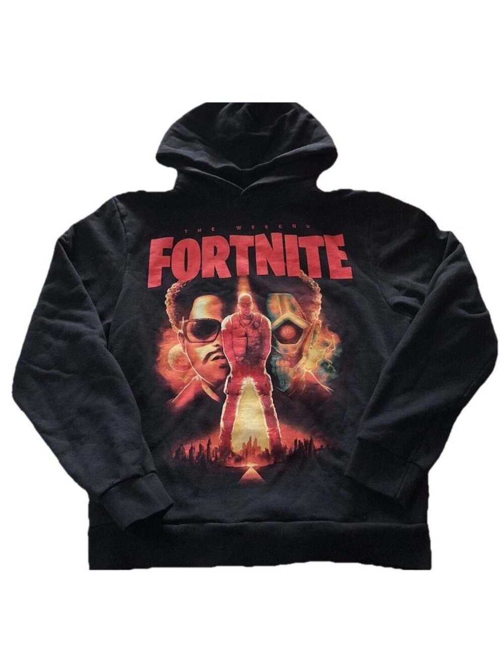 The Weeknd X Fortnite Rare Hoodie Video Game Concert Merchandise